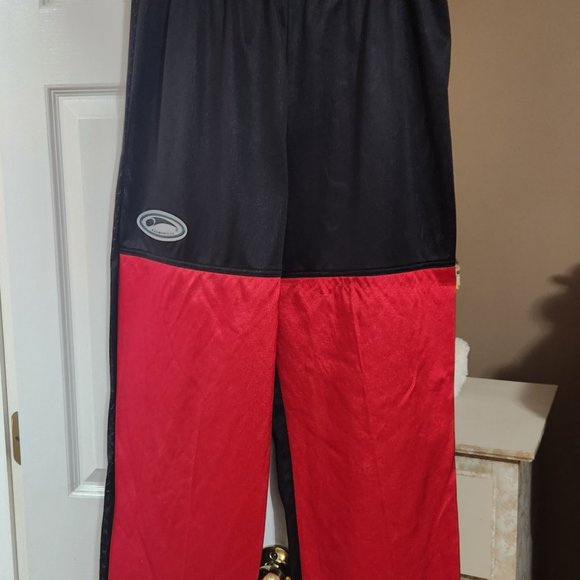 Black Biscuit black and red men's hockey pants - Picture 6 of 10